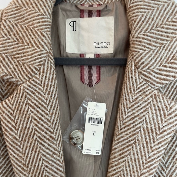 Pilcro lined blazer, Oatmeal size L - Picture 5 of 7